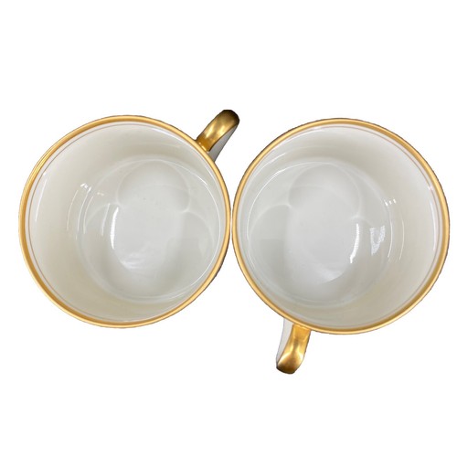 Fitz and Floyd “Golden Heron” 7 Pc Set, 2 Dinner Plates 3 Bread Plates 2 Teacups - Picture 11 of 20