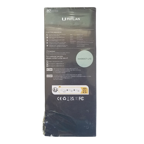 LIGHT MINT GREEN Phylian Sonic Electronic Toothbrush 5 Brushing Modes H7 Series - Picture 19 of 23