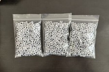 600 Assorted Mix Alphabet Cube Letter Beads Random 6mm White with Black Letters