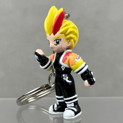 Vintage 1995 Taito Psychic Force Burn Griffiths Keychain Figure