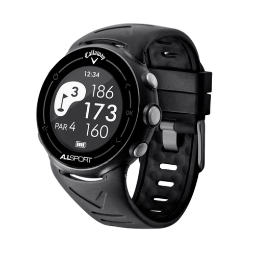 CALLAWAY ALLSPORT GOLF WATCH, BLACK *DISTRESSED PKG