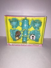 Pretend Play Bluish Green Princess Tea Set-17 Pieces