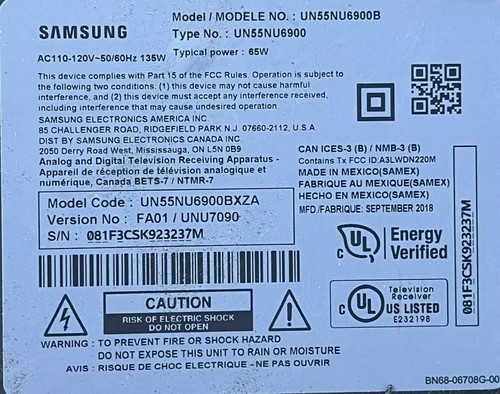 SAMSUNG TV UN65NU6900B SPEAKERS BN63-17523AX001 BN63-17533AX001 - Picture 2 of 9