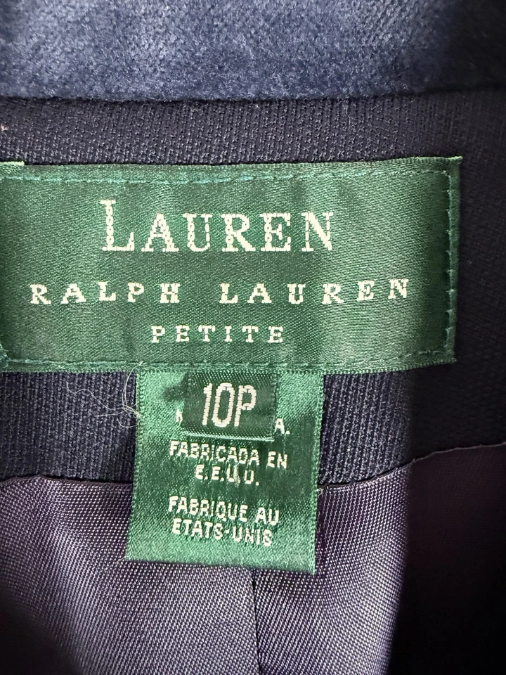 Lauren Ralph Lauren Blazer Women’s 10P Navy Blue Classic Old Money Timeless Corp - Image 4 of 4