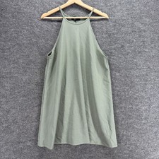 Forever 21 Dress Women XL Gray Shift Short Sleeveless Round Neck Casual Solid