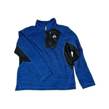 Boys Gerry Blue and Black Quarter-Zip Athletic Pullover Top Size Youth Large L