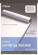 Wide Ruled Writing Tablet, 6 x 9 Inches, 200 Sheets 70610 
