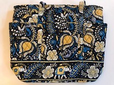 New Vera Bradley Go Round Tote in Ellie Blue