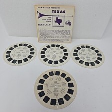 View-Master 3 Reel Packet TX-1,2,3 with booklet 328 San Antonio Lot of 4 Reels