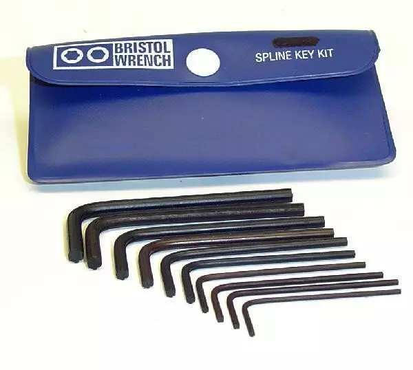 10 PIECE BRISTOL WRENCH SET FOR COLLINS S LINE A LINE HALLICRAFTERS KNOBS