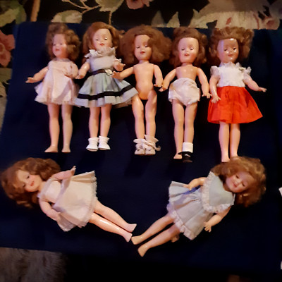 VINTAGE  LOT of 1950s  IDEAL SHIRLEY TEMPLE DOLLS