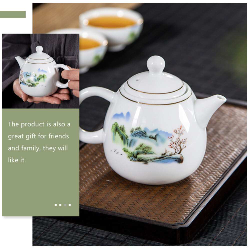 Ceramic Teapot Ceramics Travel with Infuser Kettle Vintage Teapots eBay