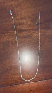 Authentic Italy 925 Sterling Silver Gold Plated Necklace Chain