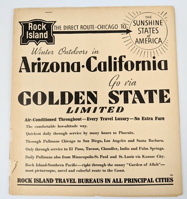 Rock Island Januar 1936 Zeittafeln und Karten 