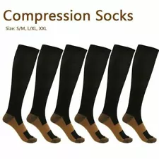 3 Pares Best Medias Calcetines De Compresion 20-30 Mmhg Para Hombres Y Mujeres