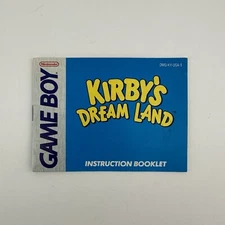 Nintendo Instruction Booklet Kirby's Dream Land Game Boy Manual Only