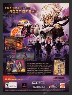 2007 .hack//G.U. Vol. 3//Redemption Video Game Print Advertisement