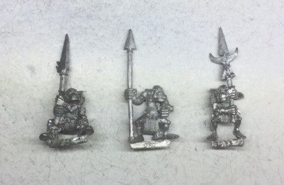 Games Workshop - WHFB Vintage Orc Big 'Uns with Spears x3 - Citadel Metal OOP I