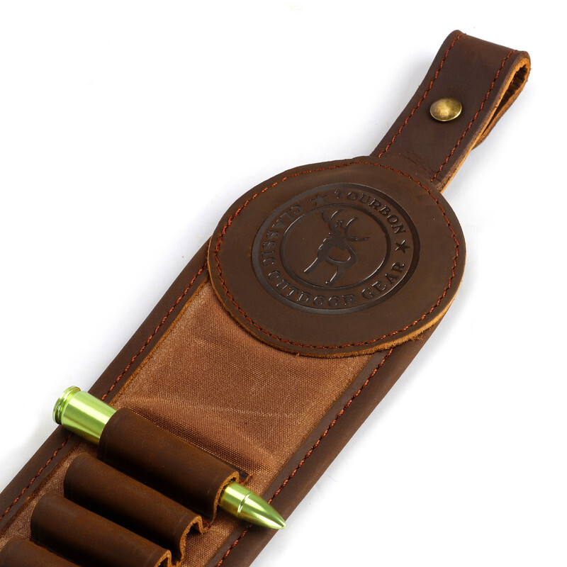 Tourbon Canvas Rifle Sling Ammo Holder Bullets Side Pouch Shooting Rest Strap eBay