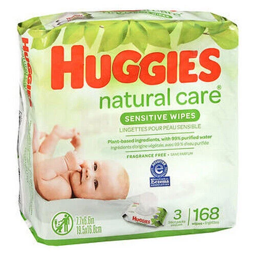 Huggies Naturel Soin Sensible Bébé Lingettes 56 Comte Par Huggies