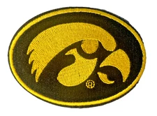 Iowa Hawkeyes Team Logo Embroidered 3.5in Iron / Sew-On Patch