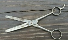 Vintage Hot Drop Forged Steel Hair Thinning Shears Scissor Italy SammAnn 1