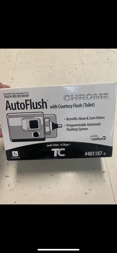 Technical Concepts Auto Flush Side mount Toilet Flushing System-Chrome