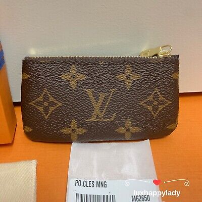 Louis Vuitton Key Pouch Key Ring (holds coins, cards) — NEW