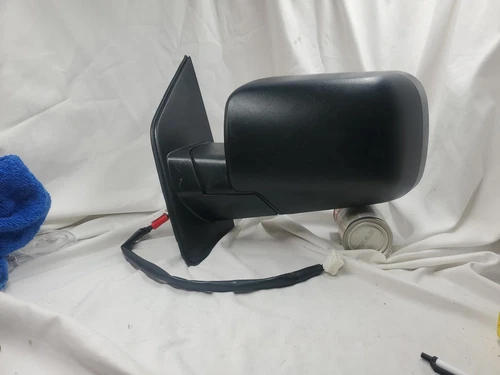 Power Mirror For 2004-2015 Nissan Titan Left  Black Manual Folding