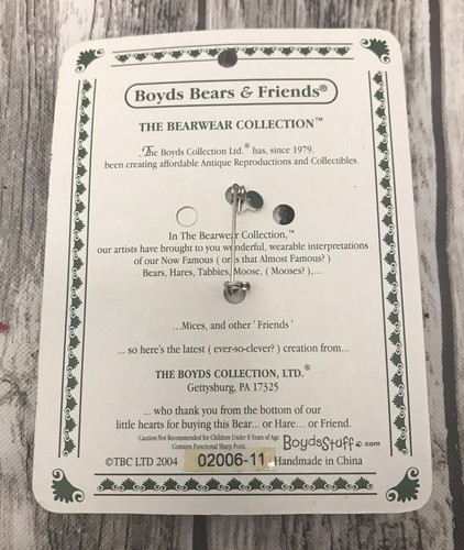 2004 Boyds Bears & Friends Bearwear Buzzby Bee Happy Pin Retired Make Memories - Bild 5 von 6