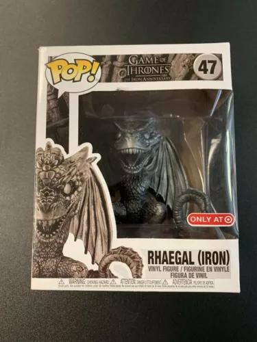 FUNKO POP MEDIUM GAME OF THRONES THE IRON ANNIVERSARY RHAEGAL (IRON) TARGET EXCL