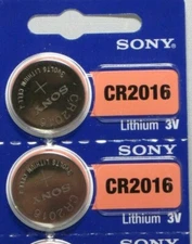 2 SONY / MURATA CR2016 DL2016 CMOS Lithium 3V Watch Battery Ships FREE from USA!