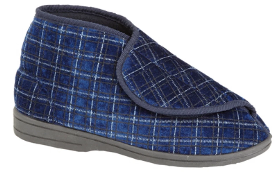 Mens Special Fit XX WIDE Warm Wide Fit Washable Ankle Bootie Slippers Boots New - Image 1 of 1