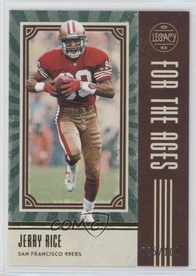 2020 Panini Legacy For the Ages Green /100 Jerry Rice #FTA-JR HOF g2u
