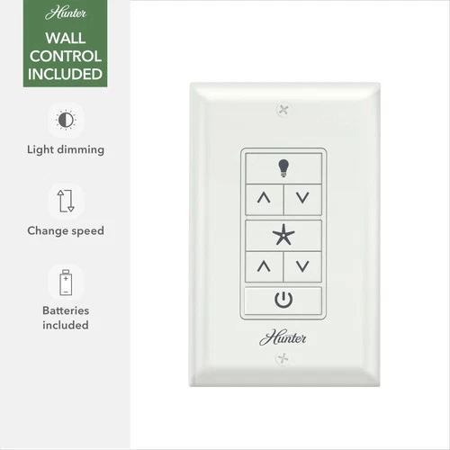 54" Hunter Havoc-WeatherMax White Marine Grade Fan with Wall Control - Picture 7 of 10