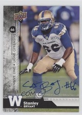 2018 Upper Deck CFL Auto Stanley Bryant #136 Auto n7r
