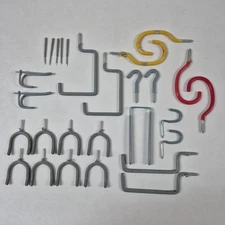 28 Pcs Storage Hooks, Garage Utility Tool Organizer Lawn Garden Wall