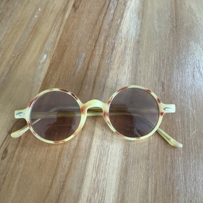 Vintage 1930's-40's Tortoise Shell Round Tinted Bifocal Glasses