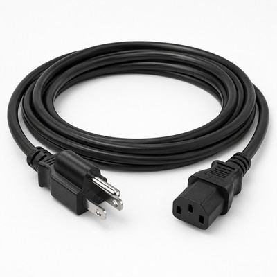 18 AWG Universal Power Cord (IEC320 C13 to NEMA 5-15P)