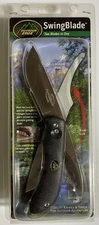 Outdoor Edge Swing Blade Knife & Sheath - Drop Point & Gutting Blades Hunting