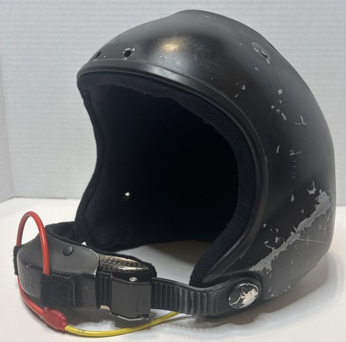 Tonfly 2X Black Skydiving Camera Helmet Size 59 Large Needs New Chinstrap