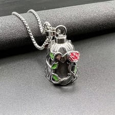 Vintage Dual-Side Epoxy Rose Lucky Motorcycle Guardian Bell, Biker Ride Protecti