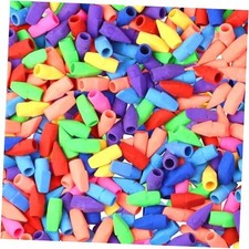 1000PCS Pencil Top Eraser Bulk Caps for Pencils,Chisel 1000 Pack Multicolors
