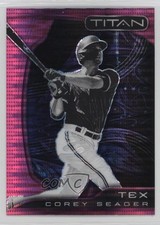 2022 Panini Chronicles Titan Pink Pulsar Prizm Corey Seager #23 12w7