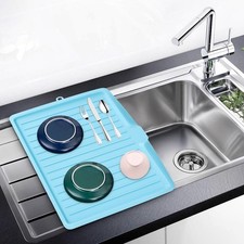 KITCHEN PLASTIC WORKTOP DRIP TRAY DISH DRAINER LARGE SINK DRYING RACK HOLDER