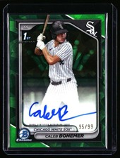 2024 Bowman Chrome Caleb Bonemer Sapphire Green Auto #95/99