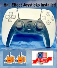 Sony Playstation 5 PS5 DualSense Controller Upgraded HALL-EFFECT Joysticks White