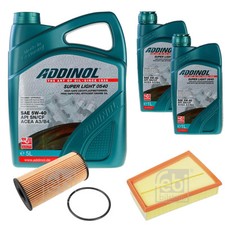 FEBI Inspektionspaket 7L ADDINOL SUPER LIGHT 0540 für Renault Megane II