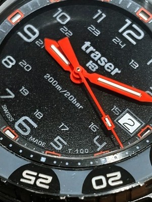 TRASER H3 W/TRITIUM T-100/44MM/200M SWISS SAPPHIRE PVD COATED STAINLESS STEEL 