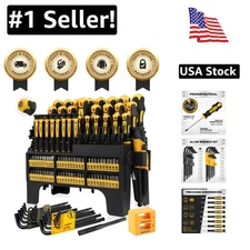 140-Piece Magnetic Screwdriver Set with Ergonomic Handles - Perfect Gift for DIY
